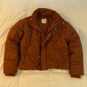 RVCA Blush/Dusty Red/Rose Puffy Jacket